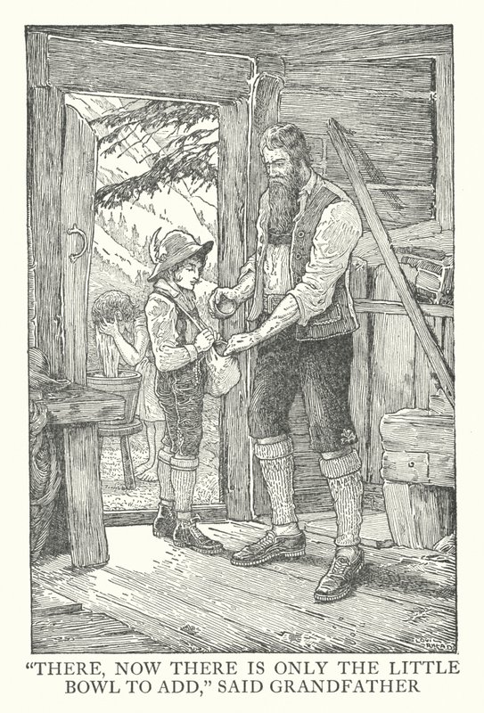 Illustration pour Heidi par Johanna Spyri - Louis John Rhead