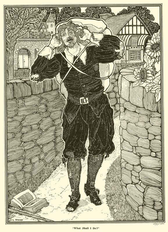 Que dois-je faire ? (gravure) - Louis John Rhead