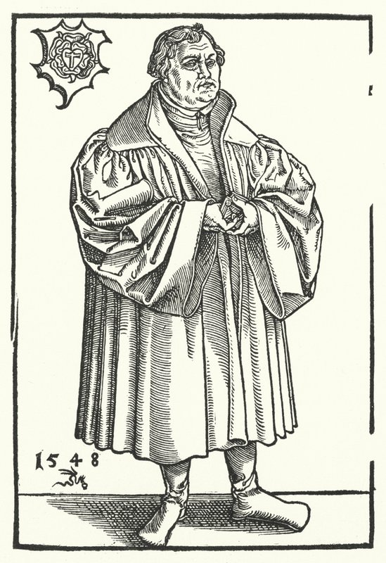 Réformateur protestant allemand Martin Luther dans sa vie ultérieure - Lucas the Elder (after) Cranach