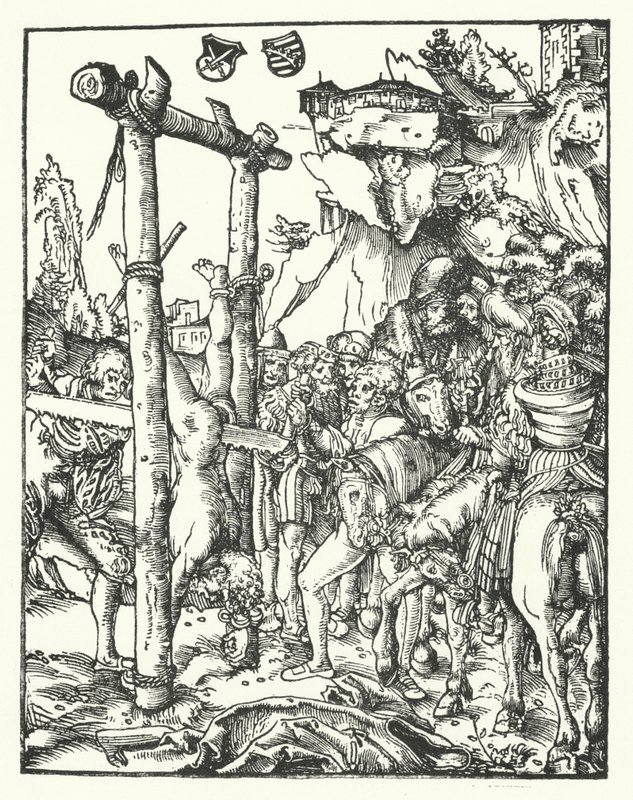 Simon, du Martyre des Douze Apôtres - Lucas the Elder Cranach