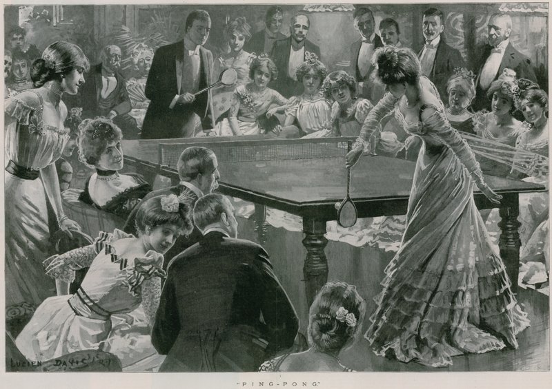 Ping-Pong (litho) - Lucien Davis