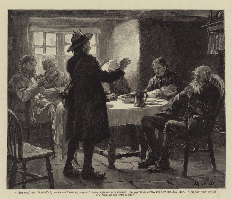 Illustration pour John et Joan, Une histoire curieuse, par S Baring-Gould - Margaret Isabel Dicksee