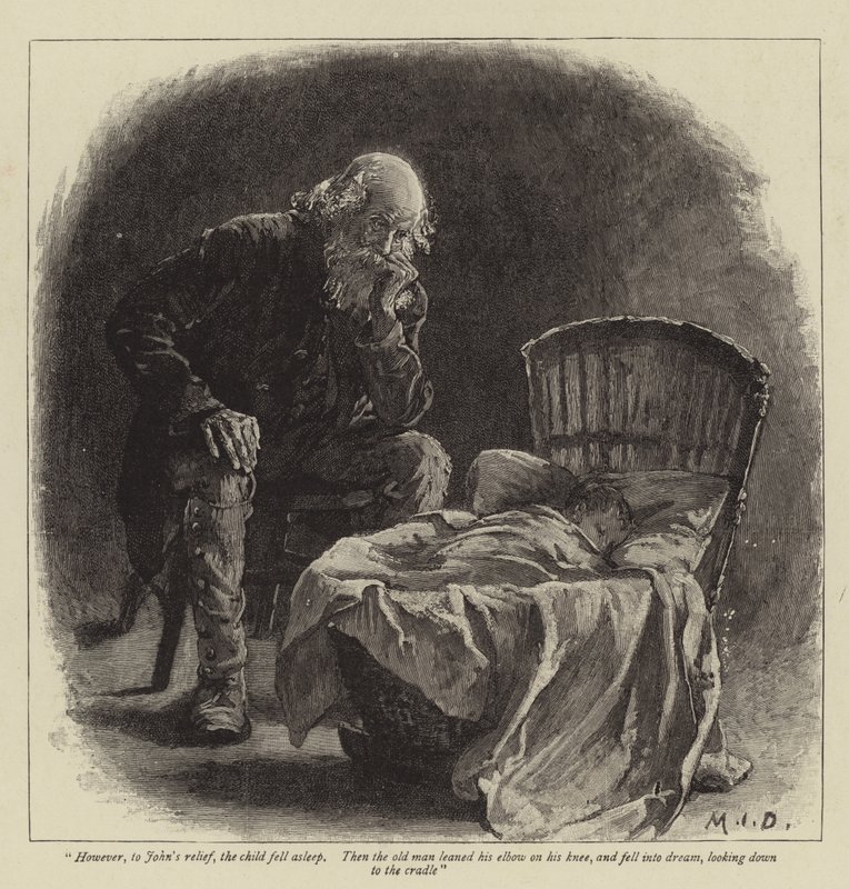 Illustration pour John et Joan, Une histoire curieuse, par S Baring-Gould - Margaret Isabel Dicksee