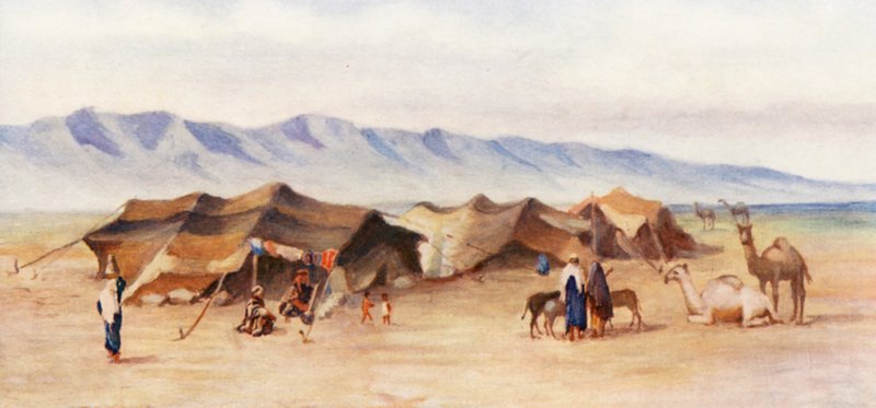 Campement arabe entre Homs et Palmyre - Margaret Thomas