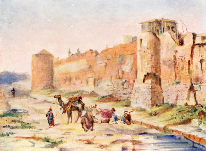 Mur de Damas, effet crépusculaire - Margaret Thomas