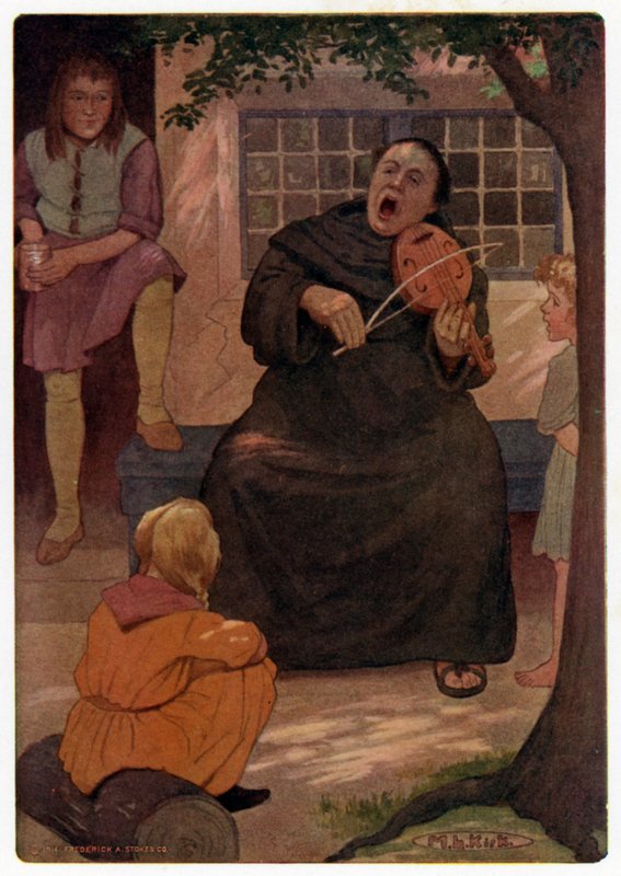 Les Contes de Canterbury de Chaucer : Le Frère (lithographie en couleur) - Maria Louise Kirk