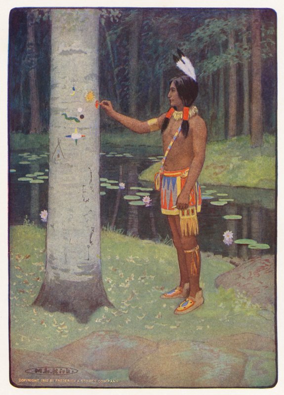 Illustration pour Hiawatha par Longfellow - Maria Louise Kirk