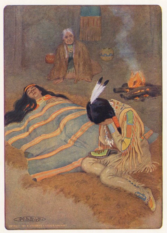 Illustration pour Hiawatha de Longfellow - Maria Louise Kirk