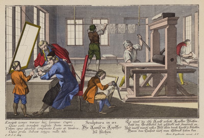 Gravure sur cuivre - Martin Engelbrecht