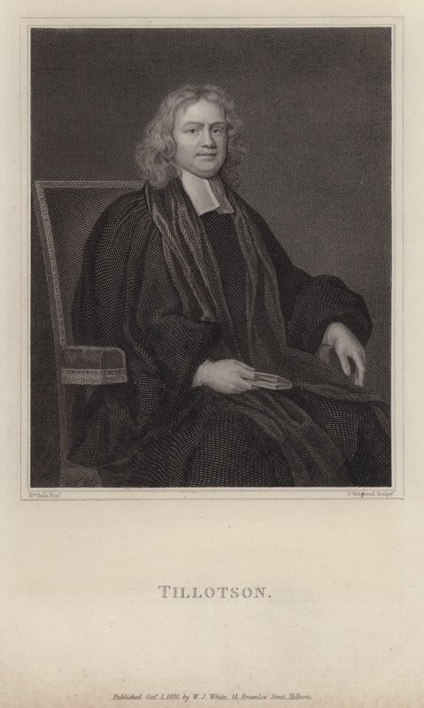 John Tillotson, archevêque de Canterbury (gravure) - Mary (after) Beale