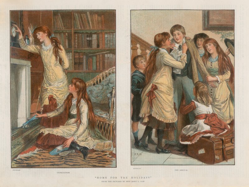 Retour à la maison pour les vacances, attente et arrivée - Mary L. Gow