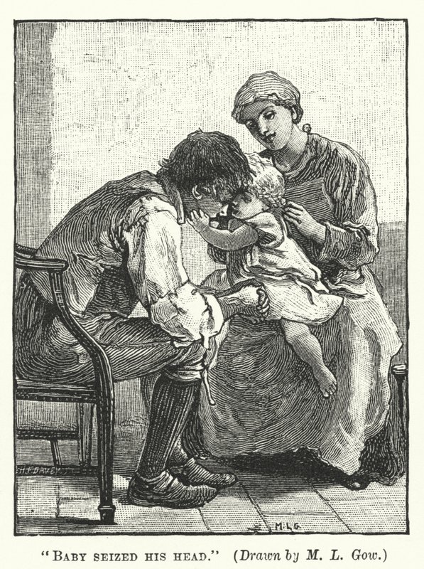 Silas Marner - Le bébé lui saisit la tête - Mary L. Gow