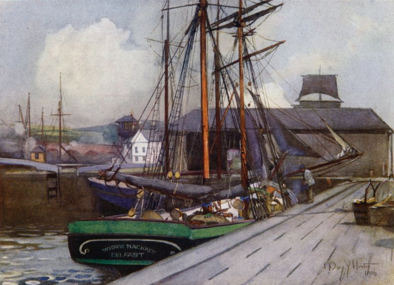Entrée du canal Clyde et Forth, Bowling - Mary Young Hunter
