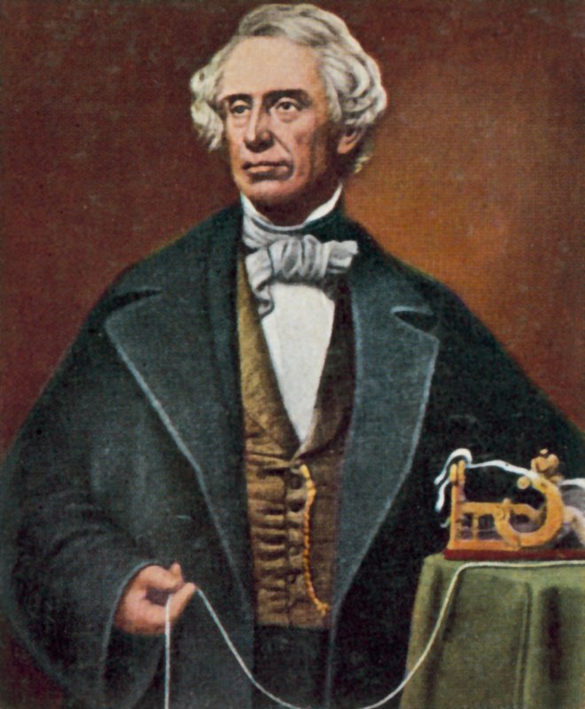 Samuel Morse, inventeur américain et pionnier de la télégraphie (photo en couleur) - Mathew (after) Brady