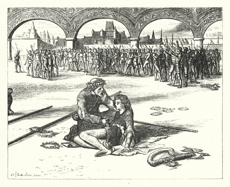 La légende de la plume du prince - Matthew James (attr. to) Lawless