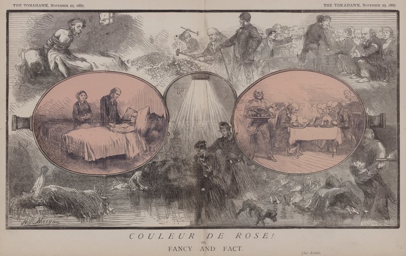 Couleur de Rose ! ou, Fantaisie et Réalité (lithographie en couleur) - Matthew