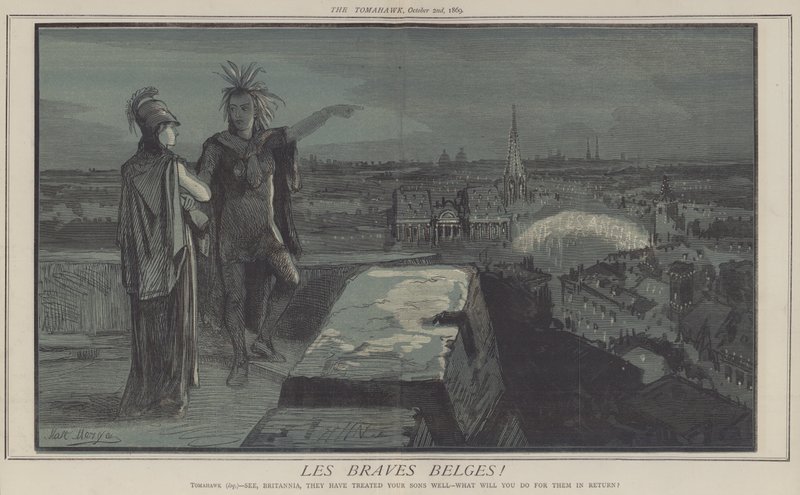 Les braves Belges ! (lithographie en couleur) - Matthew