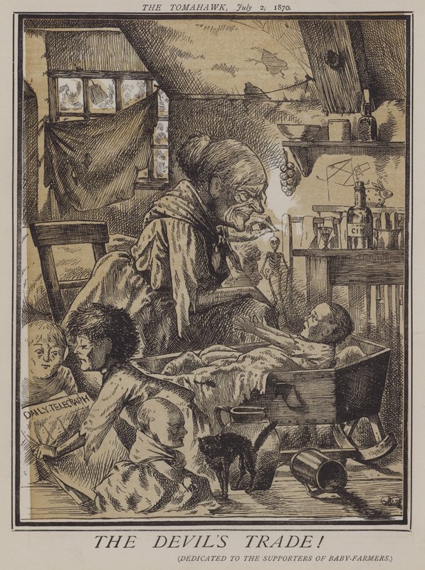 Le commerce du diable ! (lithographie en couleur) - Matthew
