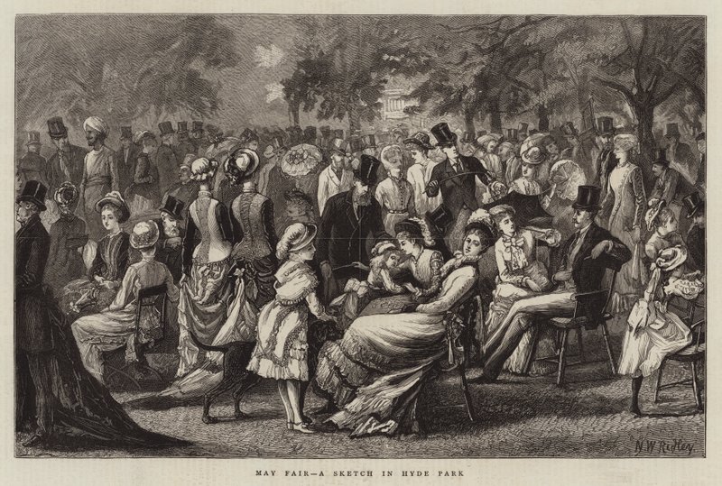 Foire de Mai, une esquisse à Hyde Park - Matthew White Ridley