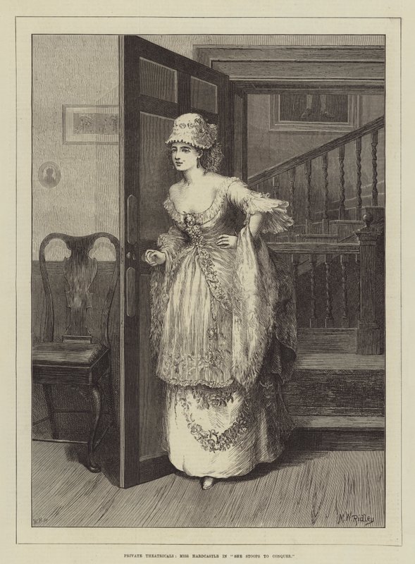 Théâtre privé, Miss Hardcastle dans She Stoops to Conquer - Matthew White Ridley