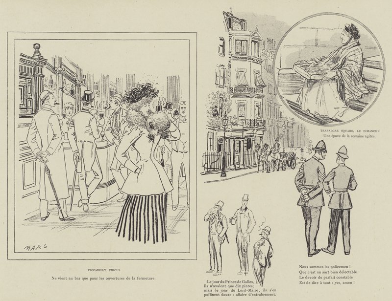 Illustration pour La Vie De Londres par Mars - Maurice Charles Mathieu Bonvoisin