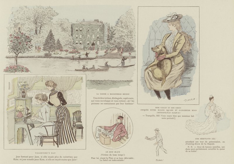 Illustration pour La Vie De Londres par Mars - Maurice Charles Mathieu Bonvoisin