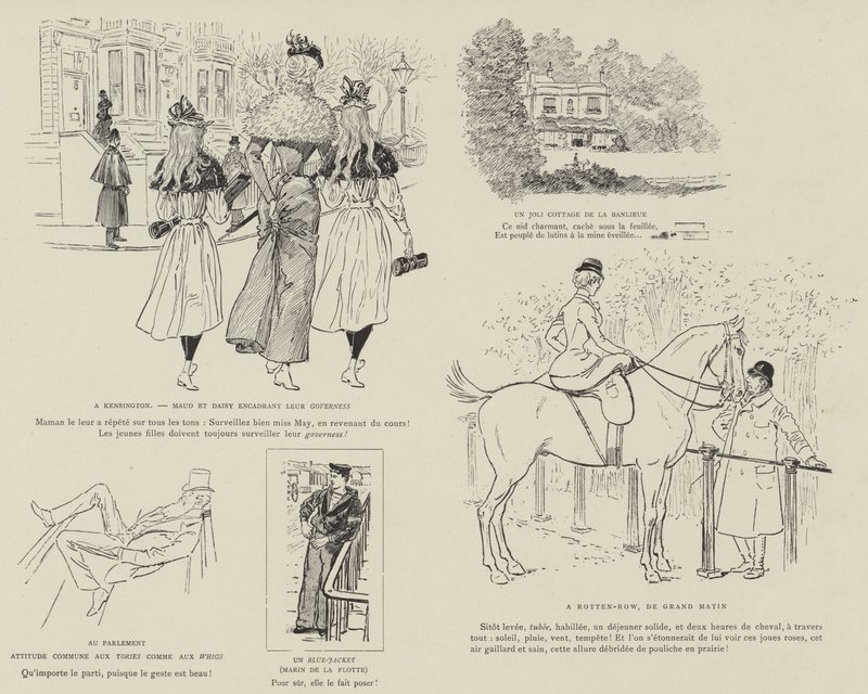 Illustration pour La Vie De Londres - Maurice Charles Mathieu Bonvoisin