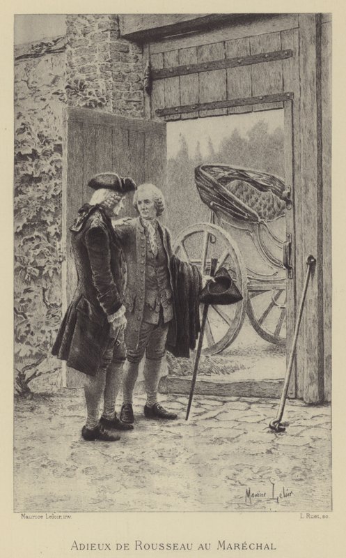 Adieux de Rousseau au Maréchal - Maurice Leloir