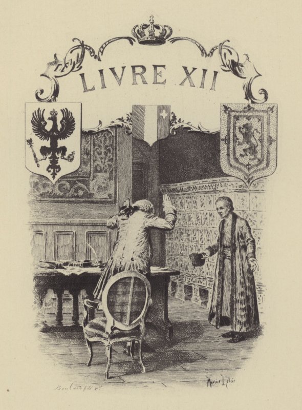 Illustration pour le Livre XII des Confessions de Jean-Jacques Rousseau - Maurice Leloir