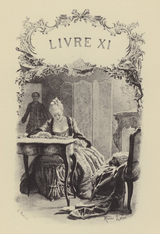 Illustration pour le Livre XI des Confessions de Jean-Jacques Rousseau - Maurice Leloir