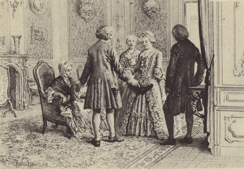 Illustration pour le Livre XI des Confessions de Jean-Jacques Rousseau - Maurice Leloir