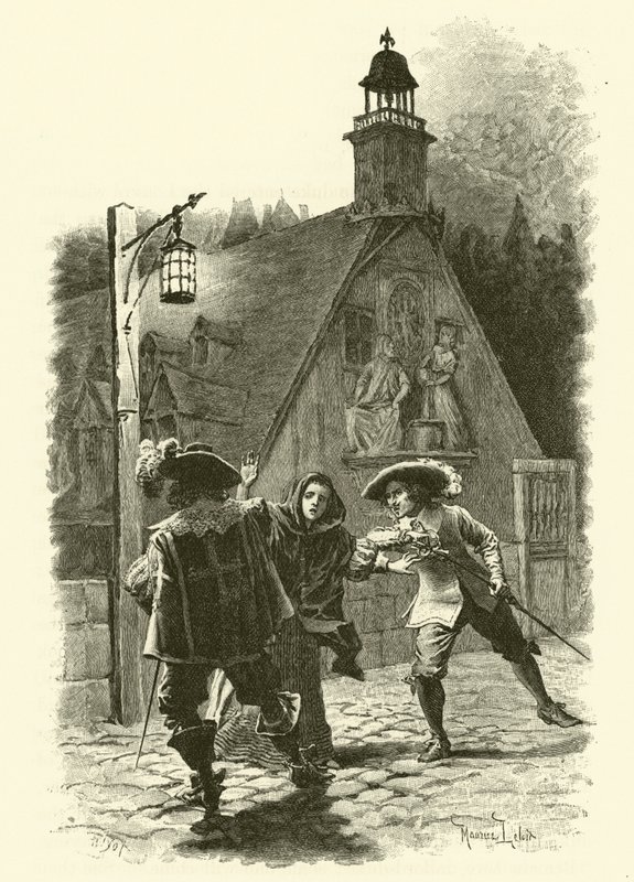 Illustration pour Les Trois Mousquetaires - Maurice Leloir