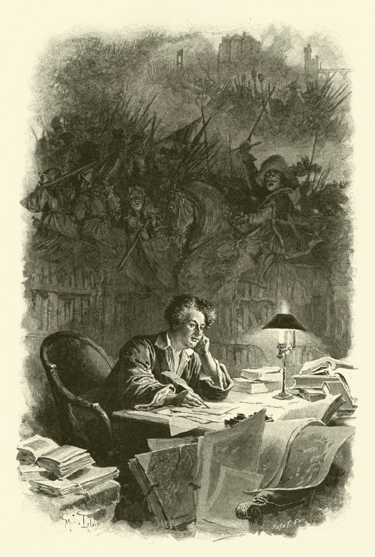 Illustration pour Les Trois Mousquetaires - Maurice Leloir