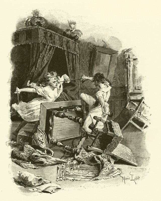 Illustration pour Les Trois Mousquetaires - Maurice Leloir