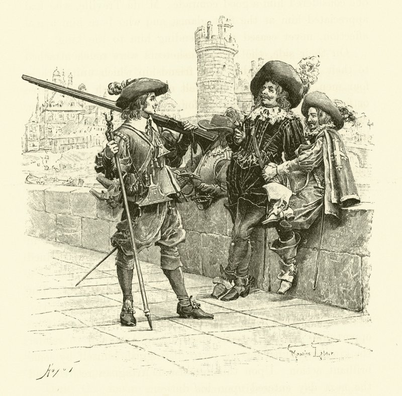 Illustration des Trois Mousquetaires - Maurice Leloir