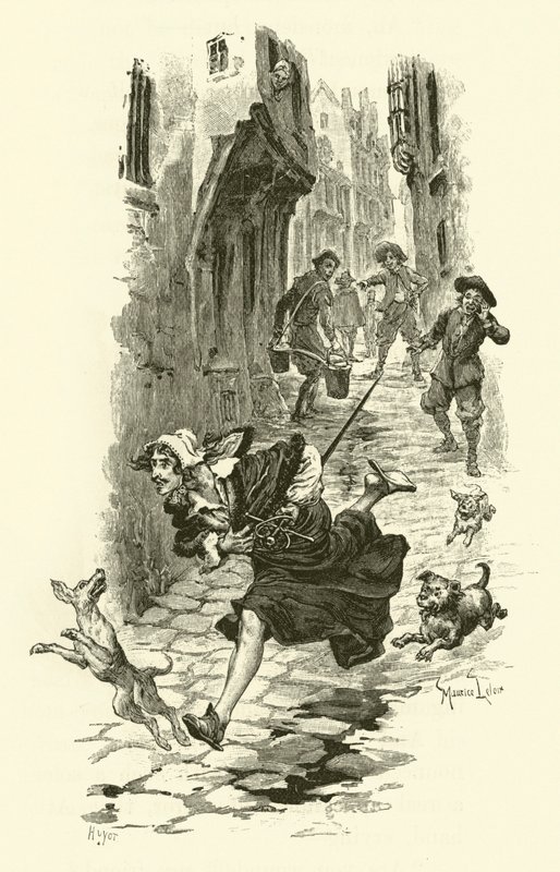 Illustration pour Les Trois Mousquetaires - Maurice Leloir