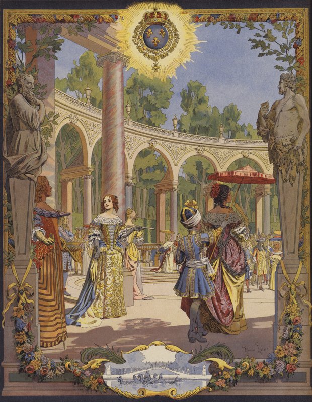 Louis XIV visitant les travaux à Versailles, Le Bosquet De La Colonnade - Maurice Leloir