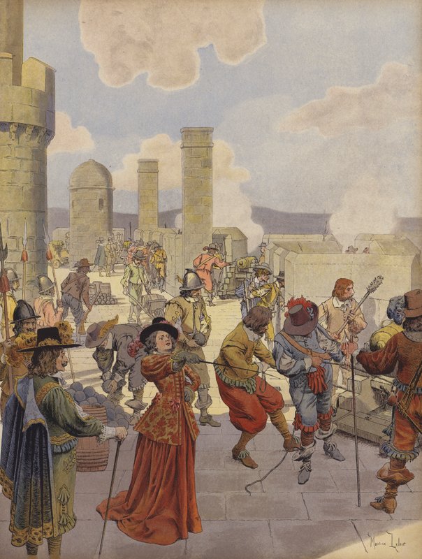 Mlle de Montpensier, à la Bastille, commandant le tir de canon sur l