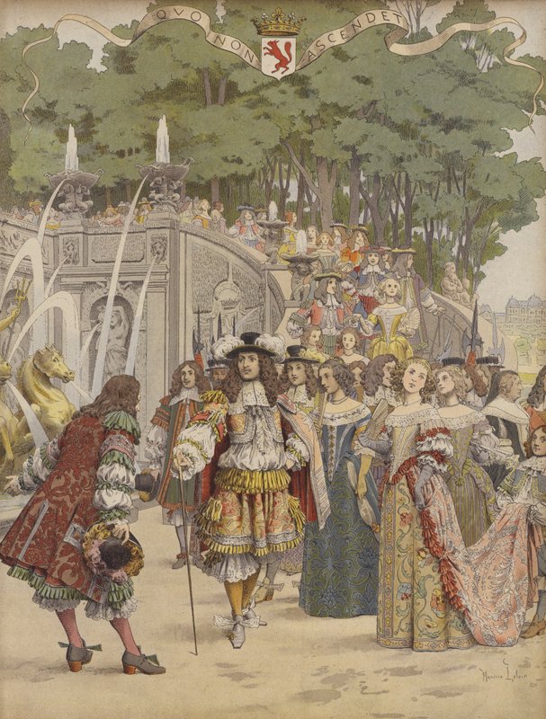 Nicolas Fouquet recevant Louis XIV à Vaux - Maurice Leloir