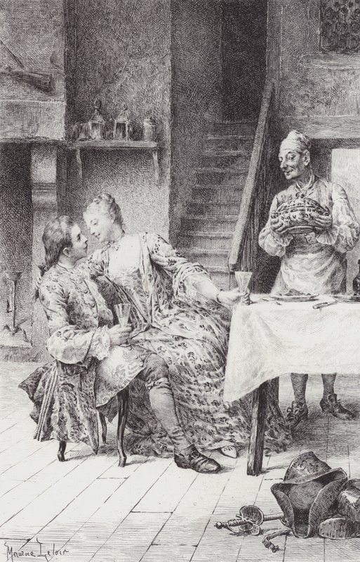 Scène de Manon Lescaut - Maurice Leloir