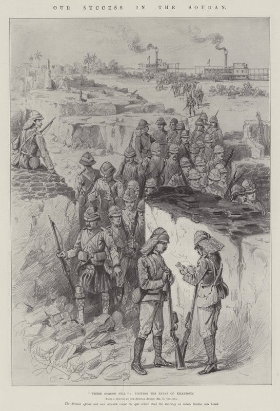 Notre succès au Soudan, où Gordon est tombé, visitant les ruines de Khartoum - Melton Prior