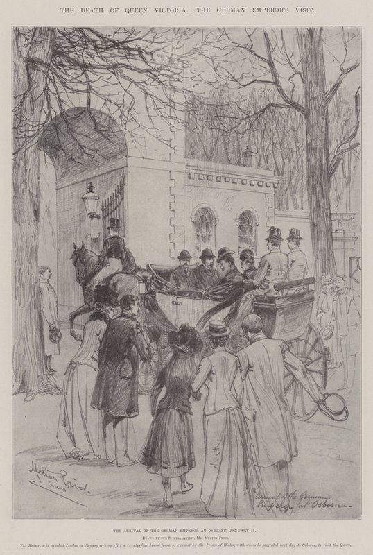 La mort de la reine Victoria, la visite de l