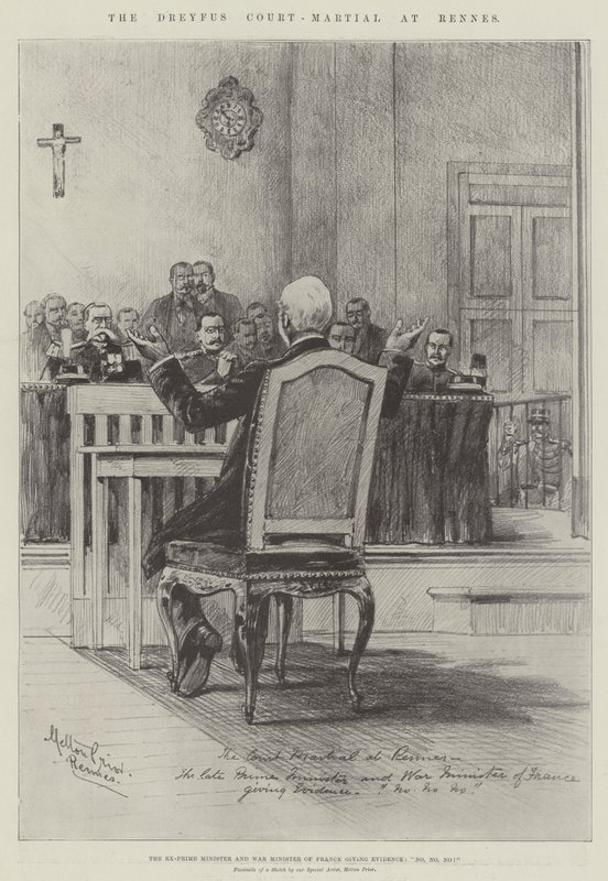 Le conseil de guerre de Dreyfus à Rennes - Melton Prior