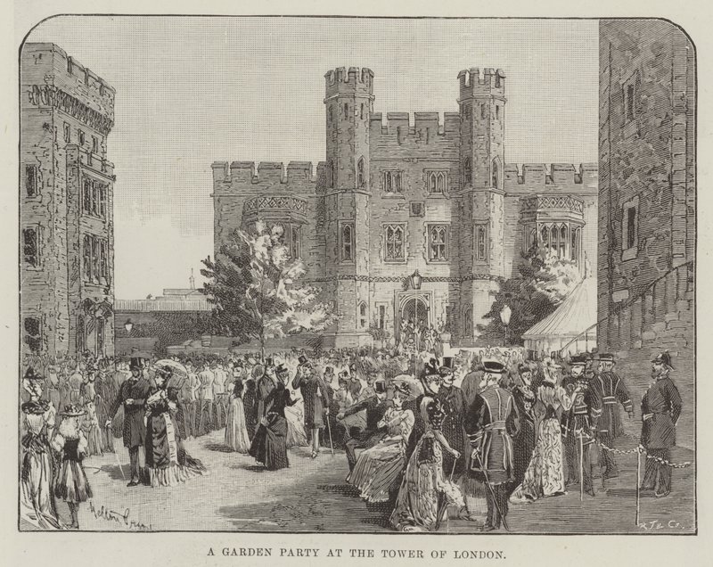 Une garden-party à la Tour de Londres - Melton Prior