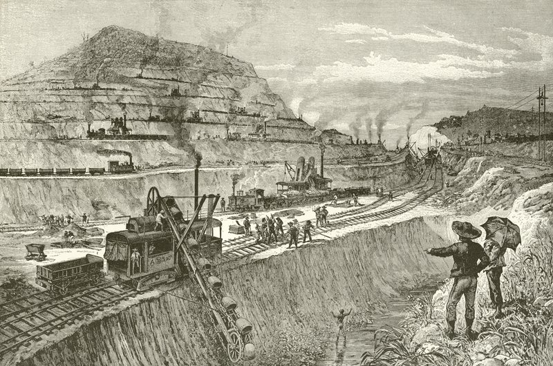 Creusement du canal à Panama - Melton Prior