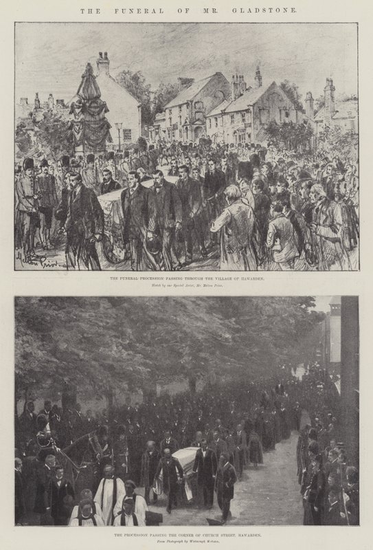 Les funérailles de M. Gladstone - Melton Prior