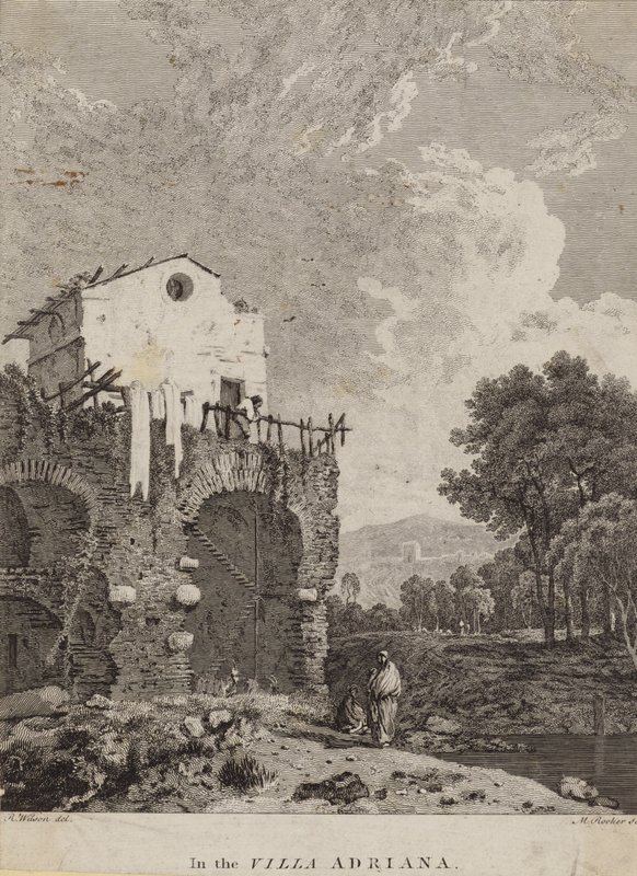 Dans la Villa Adriana, Italie - Michael 1743 1801 after Rooker