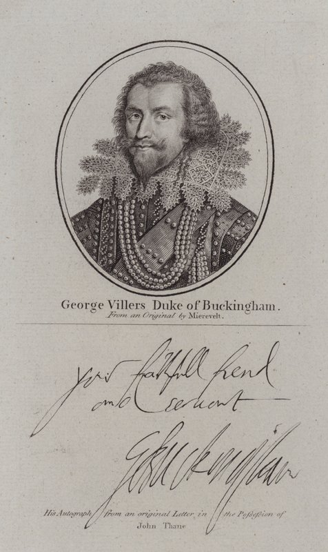 George Villiers, duc de Buckingham, courtisan, homme politique anglais et favori du roi Jacques Ier - Michiel Janszoon van (after) Miereveldt