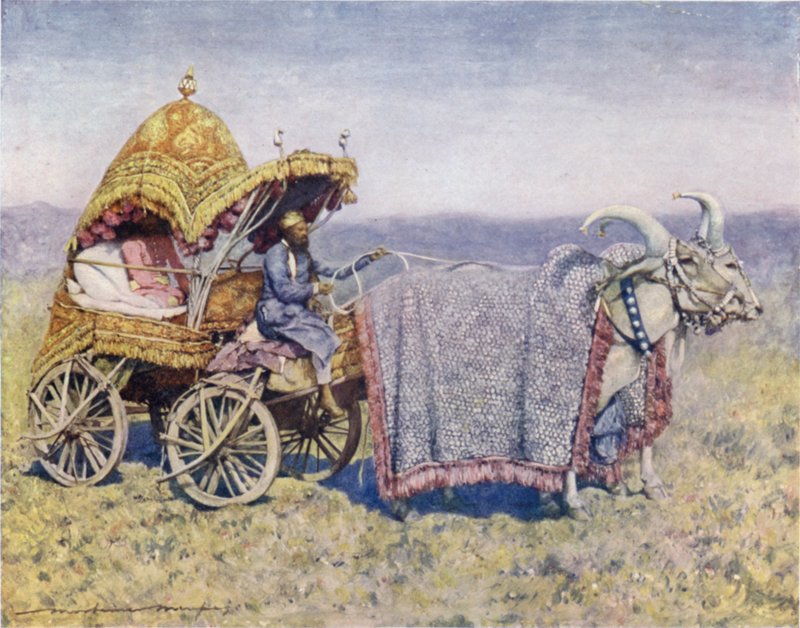 Un chariot à bœufs natif de Bikanir - Mortimer Ludington Menpes