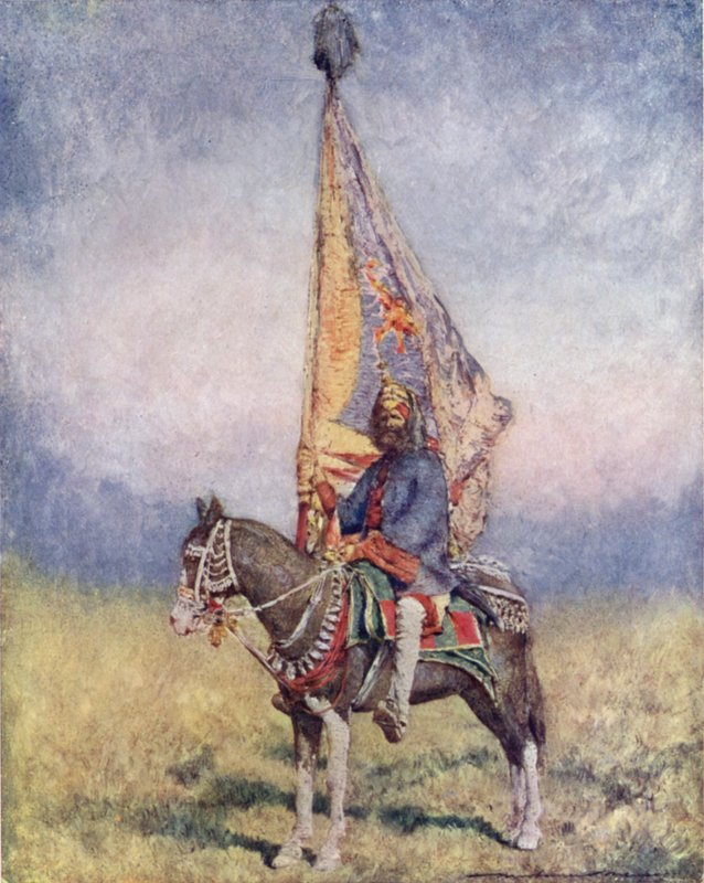 Un porte-étendard de Cutch - Mortimer Ludington Menpes